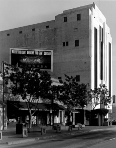 Old ANW building in black and white.